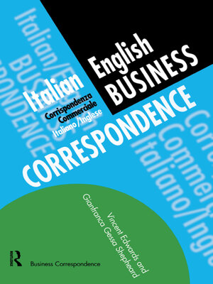 cover image of Italian/English Business Correspondence